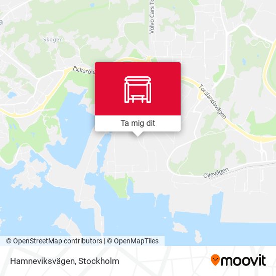 Hamneviksvägen karta