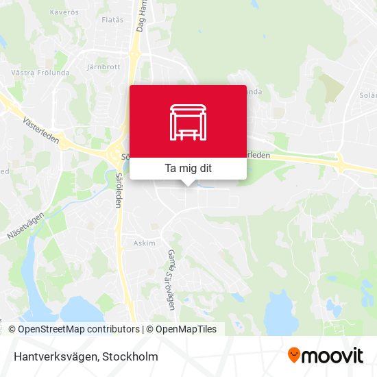 Hantverksvägen karta