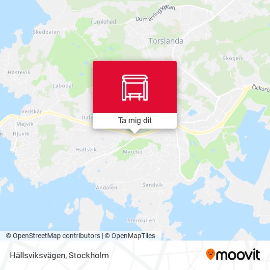 Hällsviksvägen karta