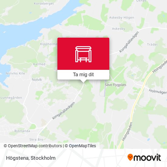 Högstena karta