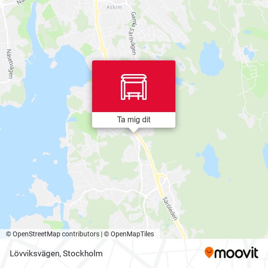 Lövviksvägen karta