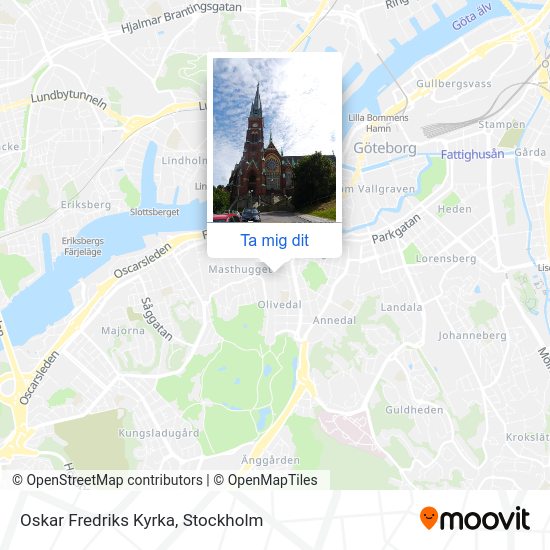 Oskar Fredriks Kyrka karta
