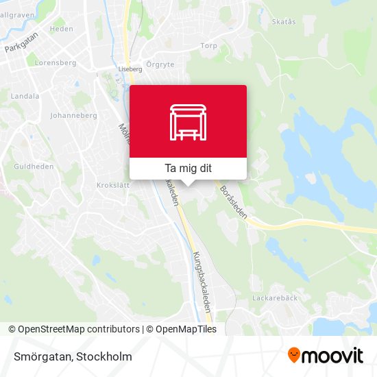 Smörgatan karta