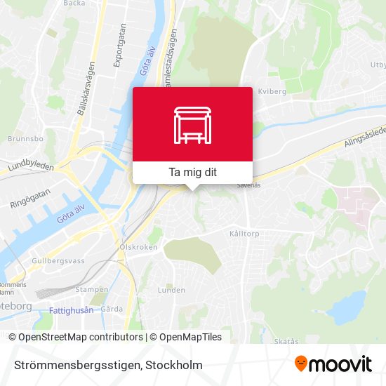 Strömmensbergsstigen karta