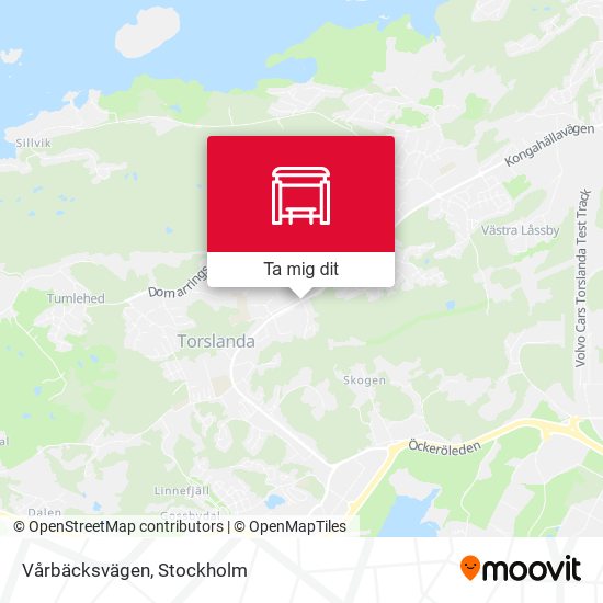 Vårbäcksvägen karta