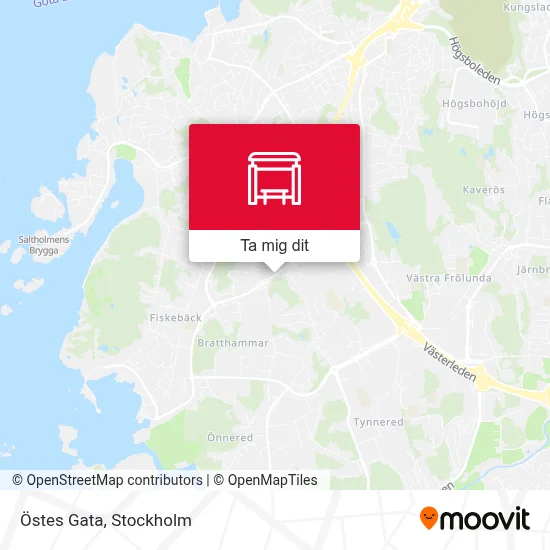 Östes Gata karta