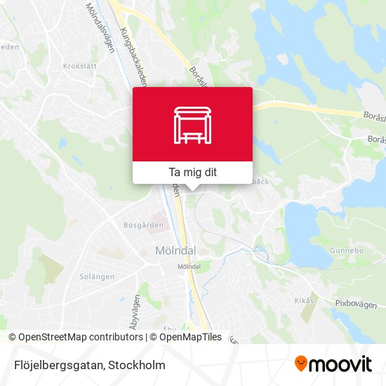 Flöjelbergsgatan karta