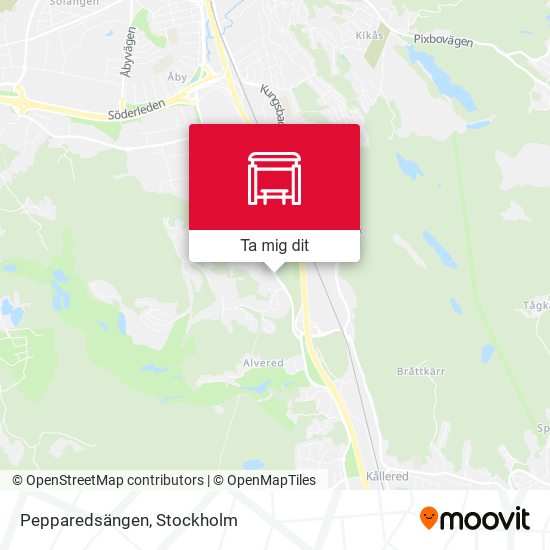 Pepparedsängen karta