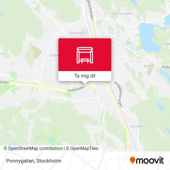 Ponnygatan karta