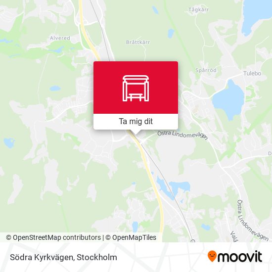 Södra Kyrkvägen karta