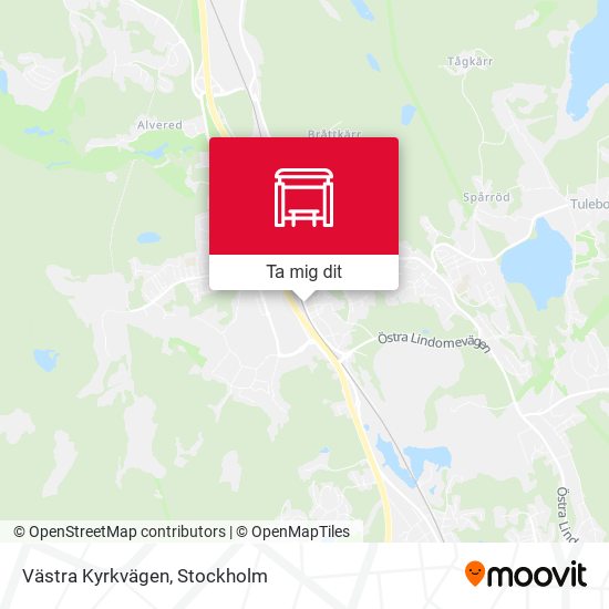 Västra Kyrkvägen karta