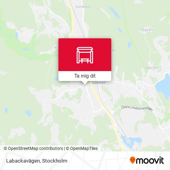 Labackavägen karta