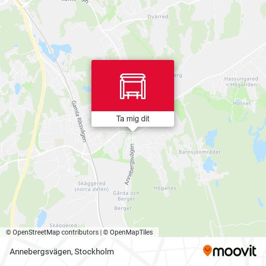 Annebergsvägen karta