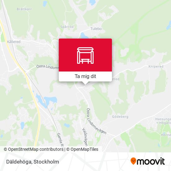 Däldehöga karta