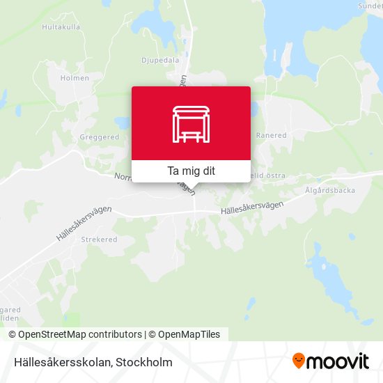 Hällesåkersskolan karta