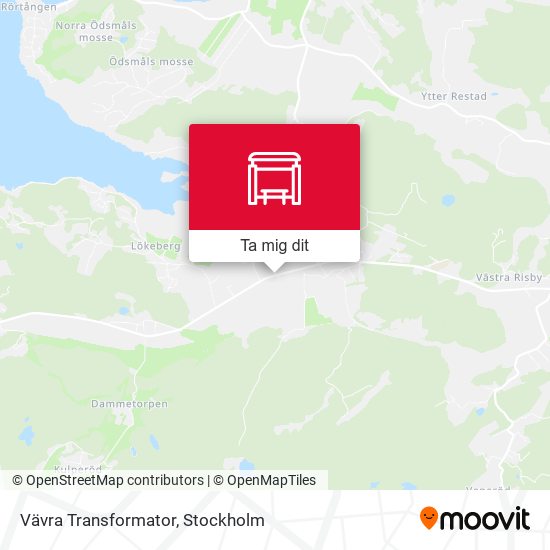 Vävra Transformator karta