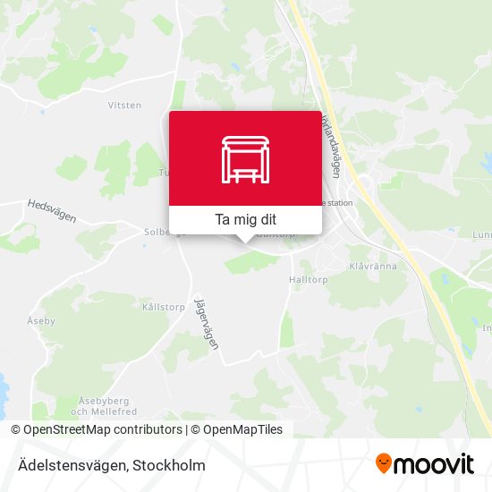 Ädelstensvägen karta