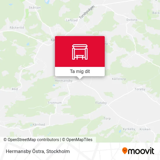 Hermansby Östra karta