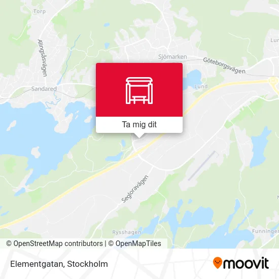 Elementgatan karta