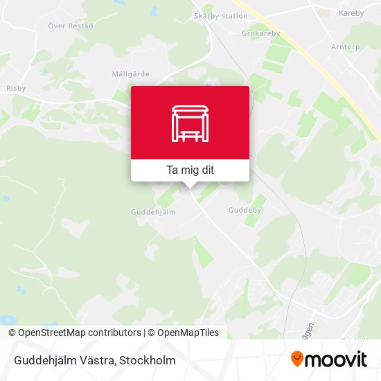 Guddehjälm Västra karta