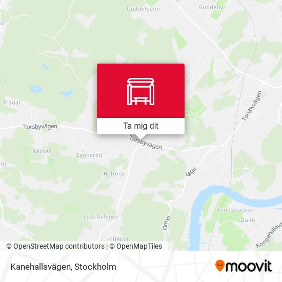 Kanehallsvägen karta