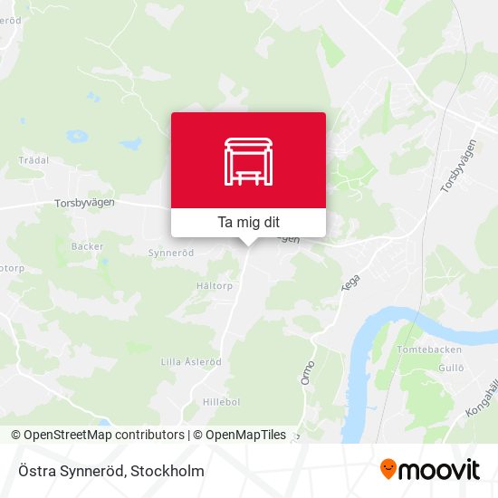 Östra Synneröd karta
