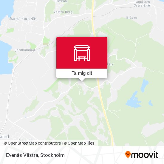 Evenås Västra karta