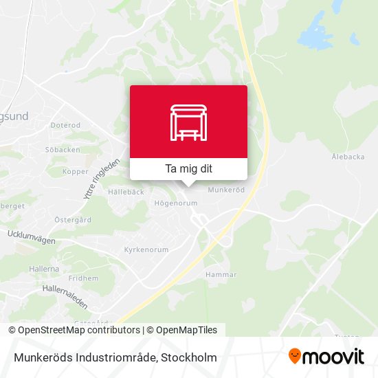 Munkeröds Industriområde karta