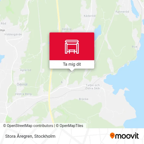 Stora Åregren karta