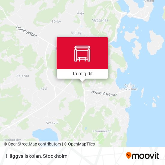 Häggvallskolan karta