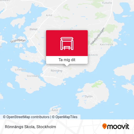 Rönnängs Skola karta