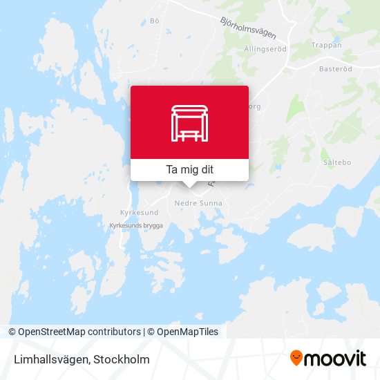 Limhallsvägen karta