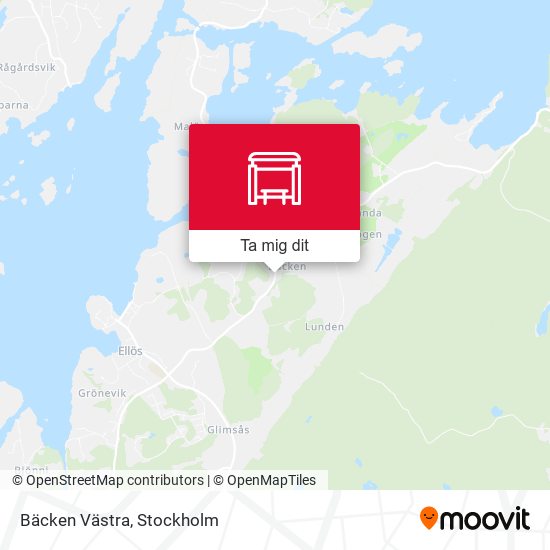 Bäcken Västra karta