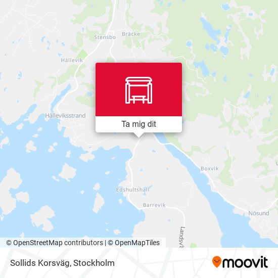 Sollids Korsväg karta