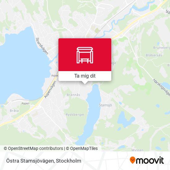 Östra Stamsjövägen karta