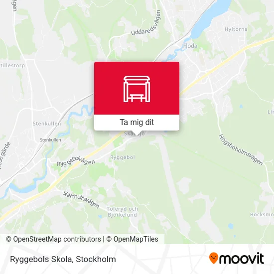 Ryggebols Skola karta