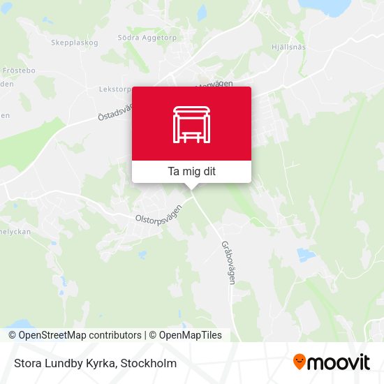 Stora Lundby Kyrka karta