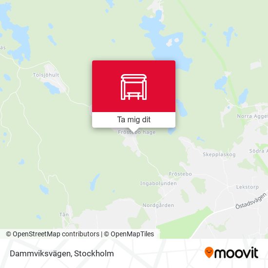 Dammviksvägen karta