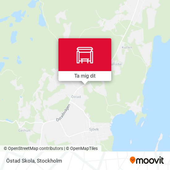 Östad Skola karta