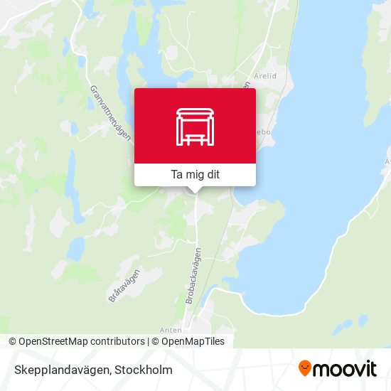 Skepplandavägen karta