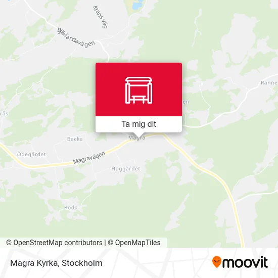 Magra Kyrka karta