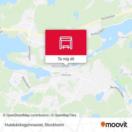 Hulebäcksgymnasiet karta