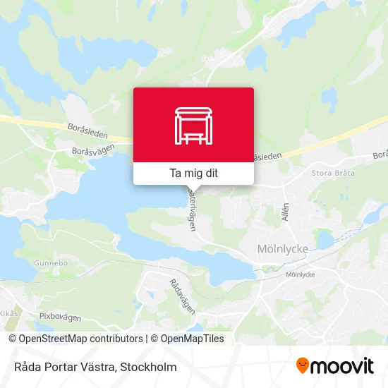 Råda Portar Västra karta