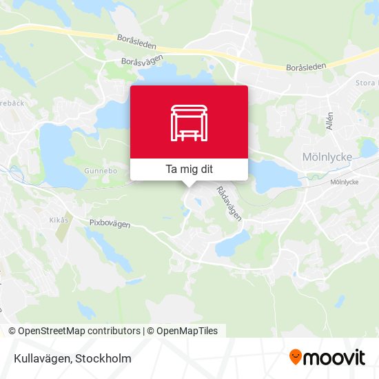 Kullavägen karta