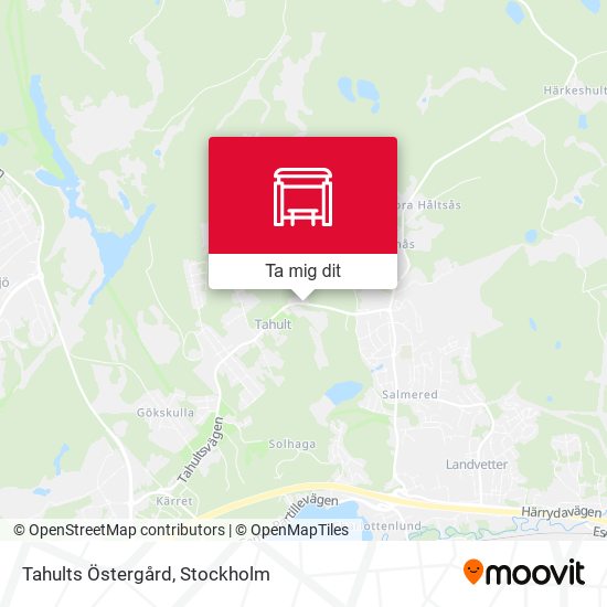 Tahults Östergård karta