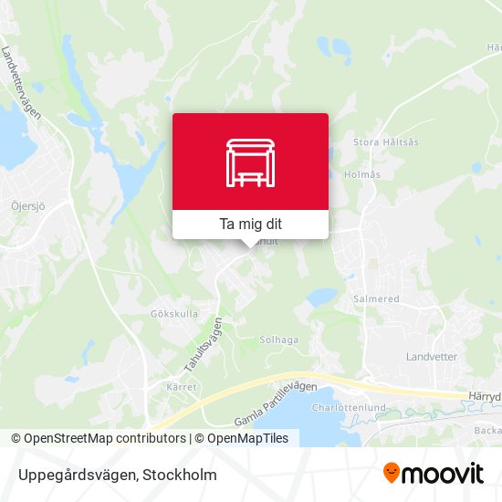 Uppegårdsvägen karta