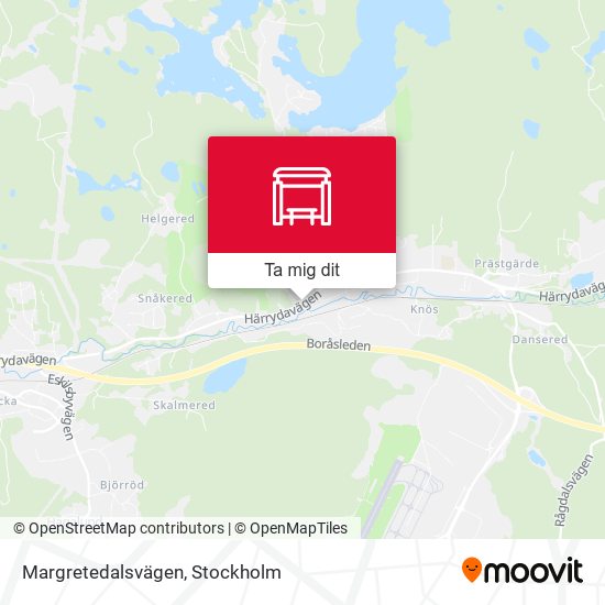 Margretedalsvägen karta