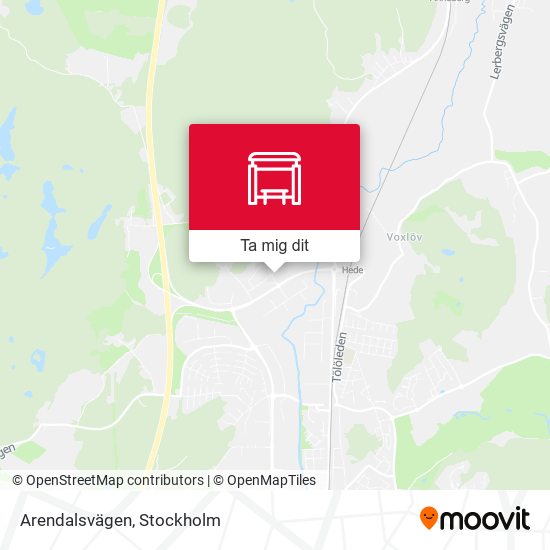 Arendalsvägen karta