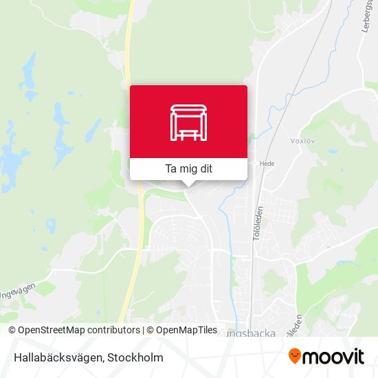 Hallabäcksvägen karta
