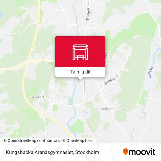 Kungsbacka Aranäsgymnasiet karta